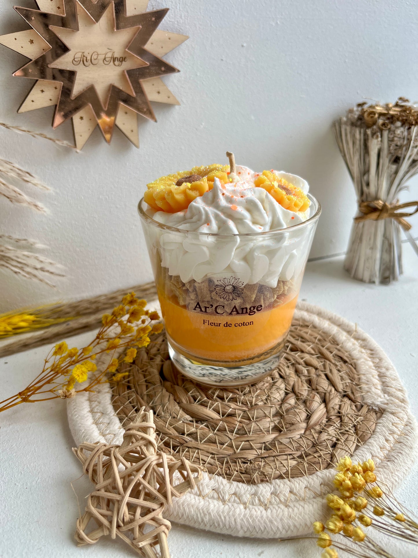 Bougie gourmande • ℱ𝓁ℯ𝓊𝓇 𝒹ℯ 𝒞ℴ𝓉ℴ𝓃 • été