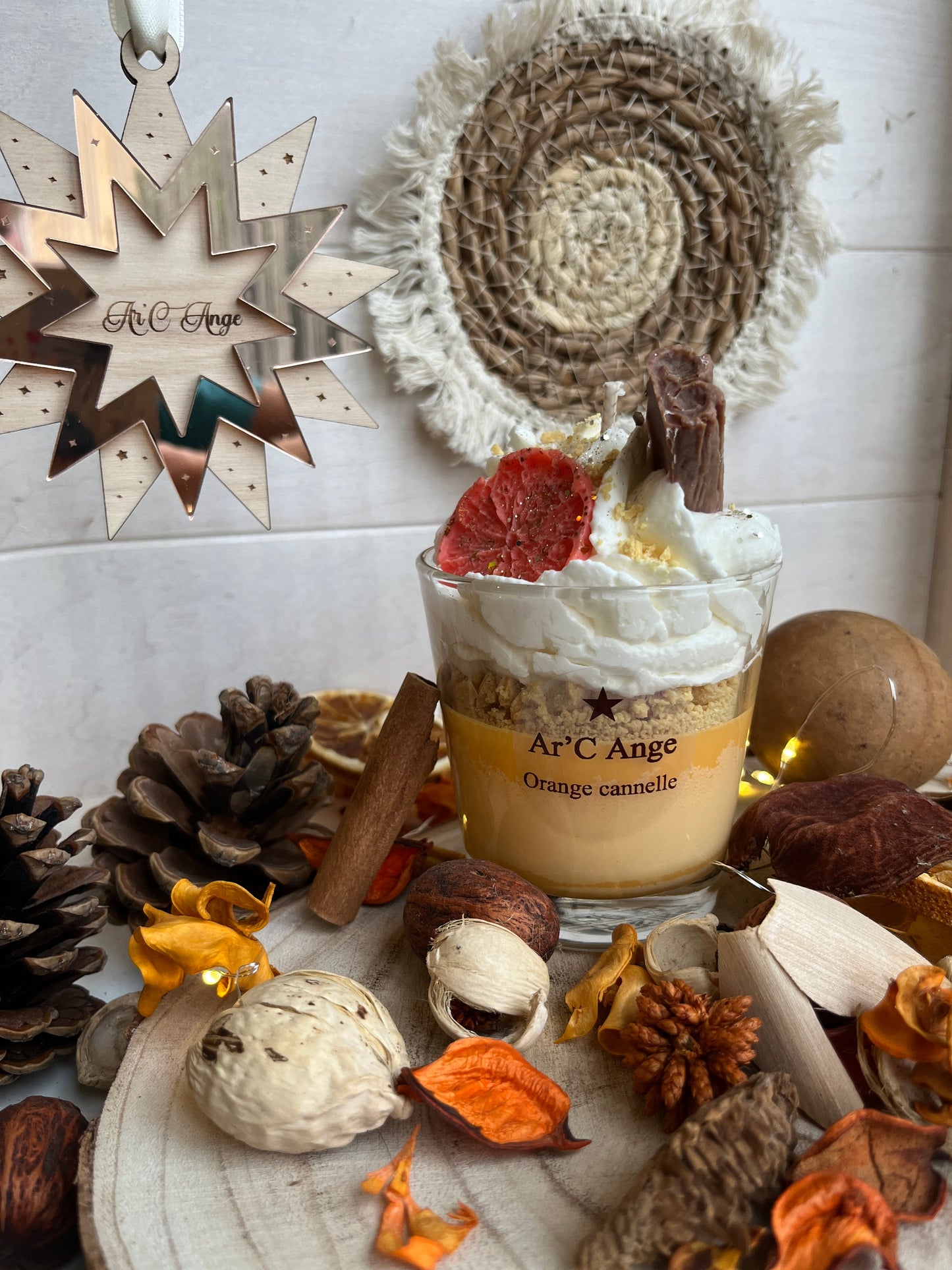 Bougie gourmande Orange Cannelle