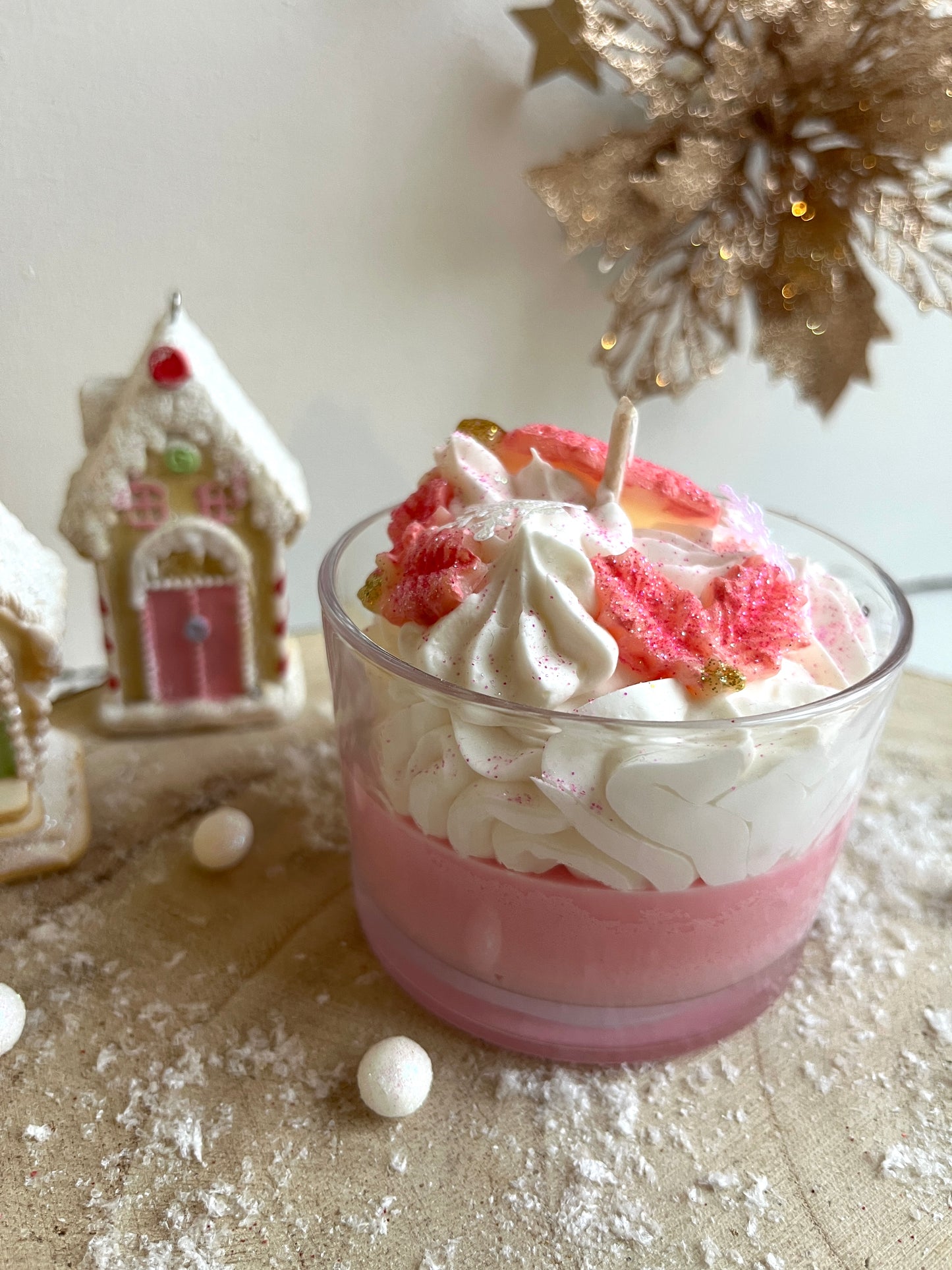 Bougie gourmande noël - Cabane de noël