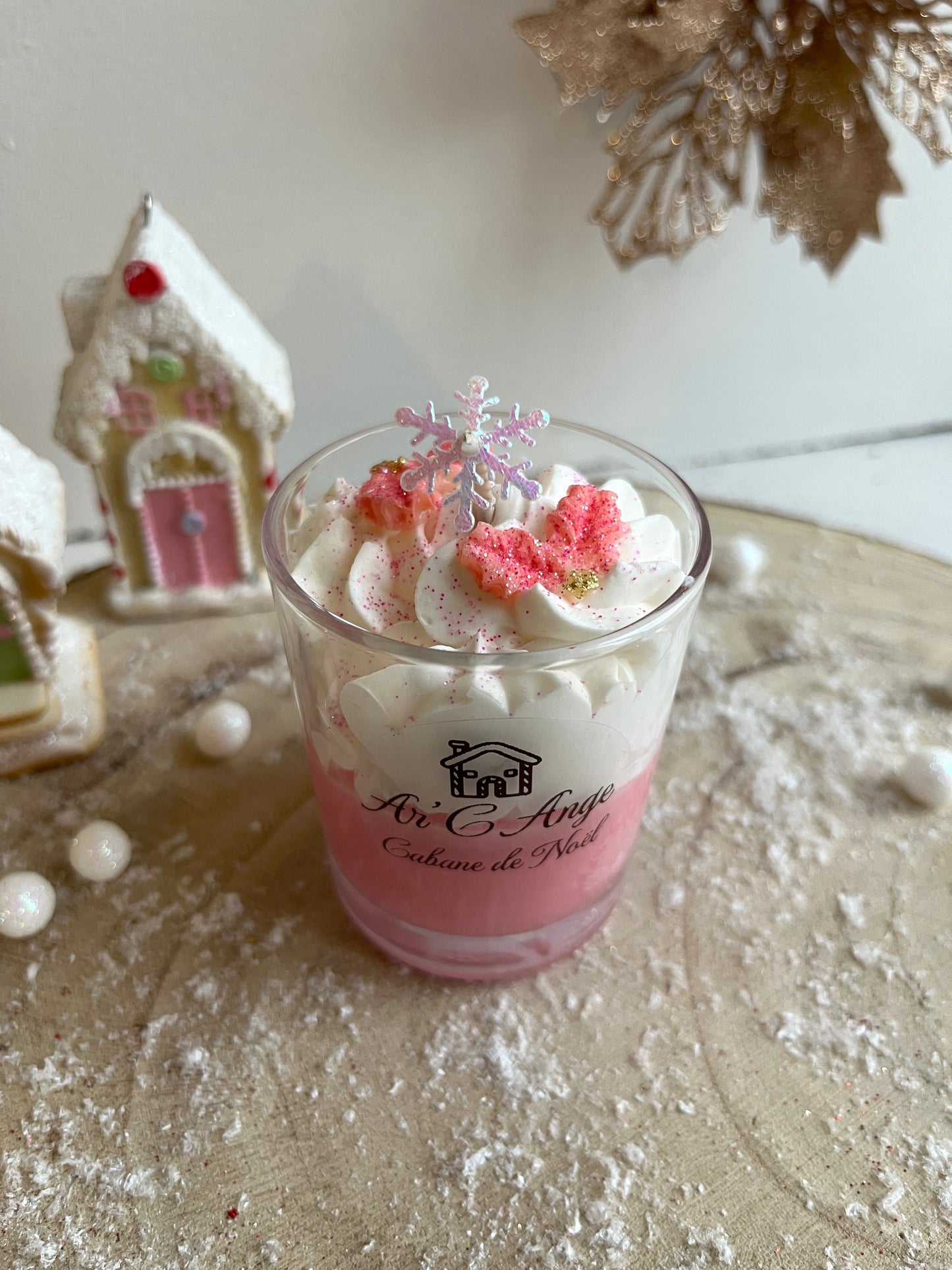 Mini bougie gourmande - Cabane de Noël