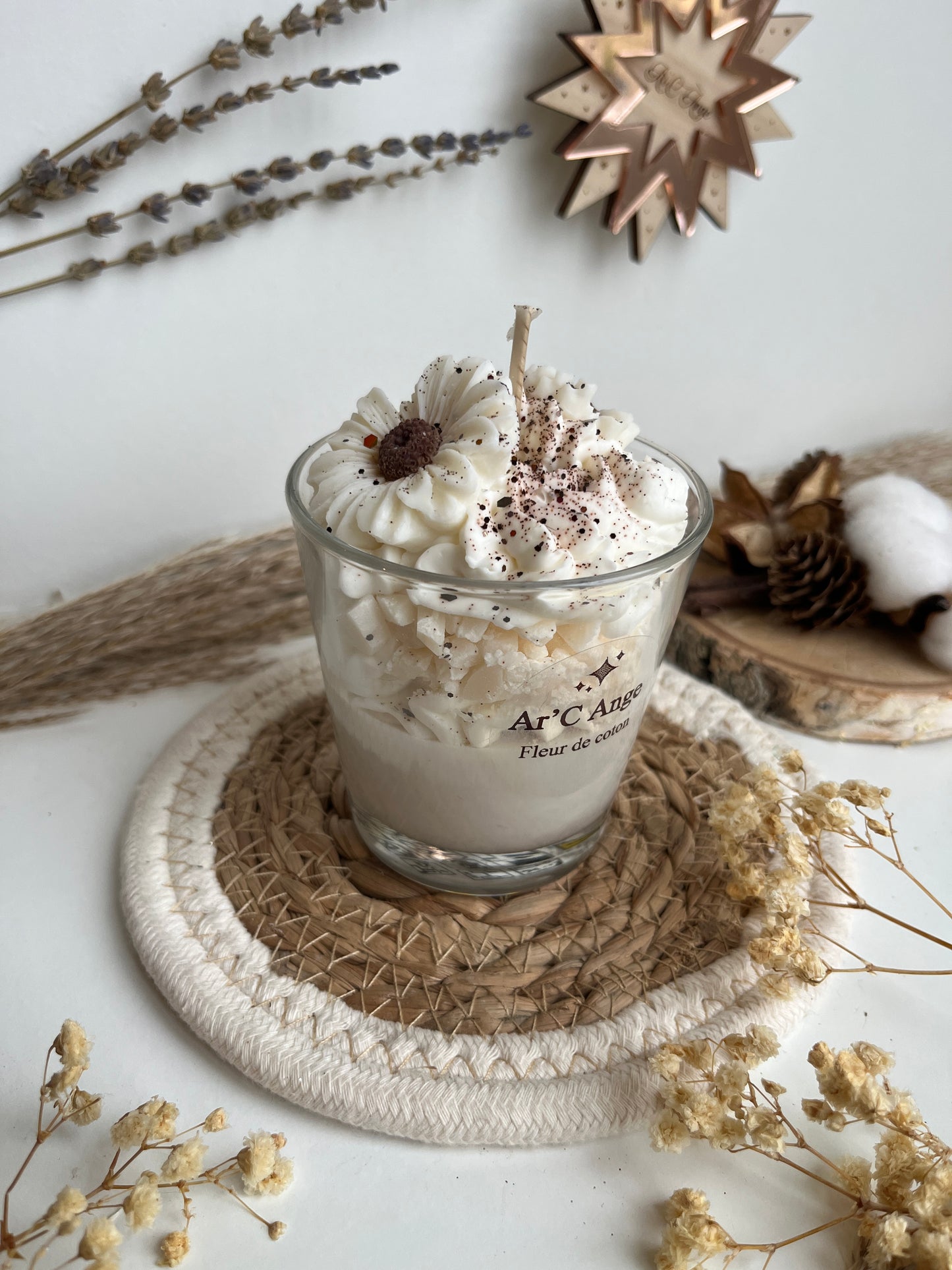 Bougie gourmande • ℱ𝓁ℯ𝓊𝓇 𝒹ℯ 𝒞ℴ𝓉ℴ𝓃 • 𝙰𝚞𝚝𝚘𝚖𝚗𝚎 🍁