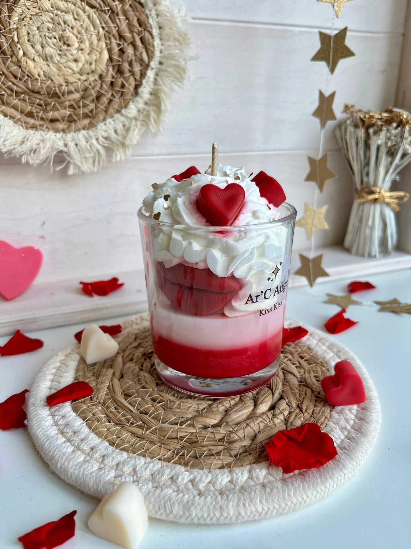 Bougie gourmande Saint Valentin Kiss Kiss