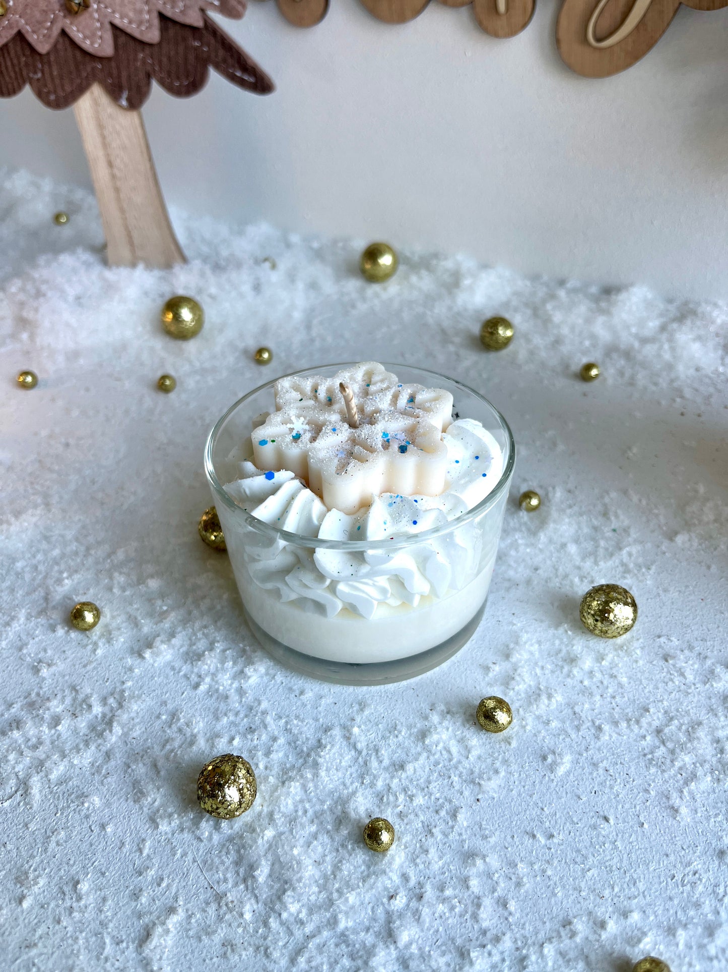Bougie gourmande Noël "𝕱𝖑𝖊𝖚𝖗 𝖉𝖊 𝖈𝖔𝖙𝖔𝖓"