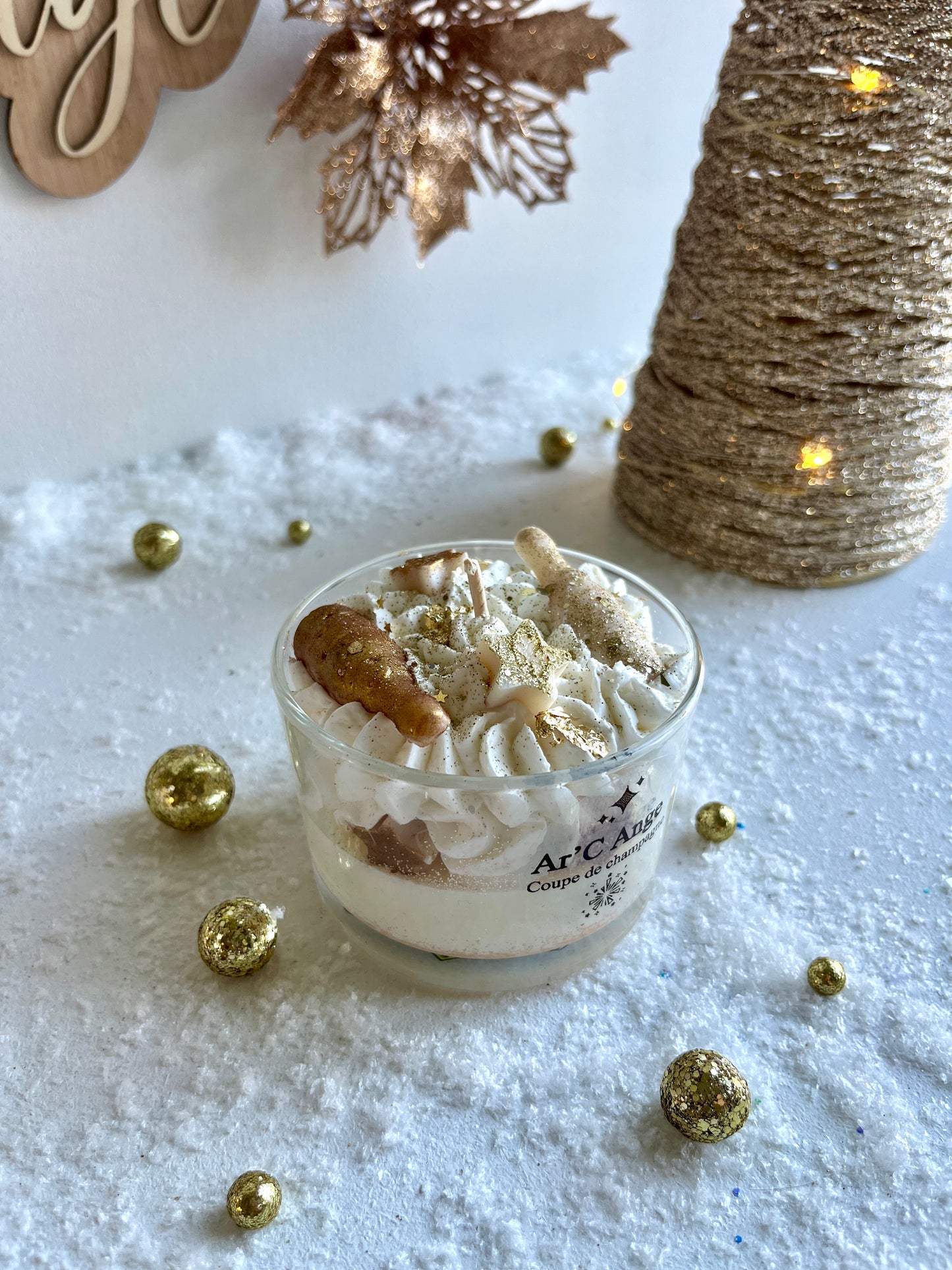 Bougie gourmande Noël Coupe de Champagne