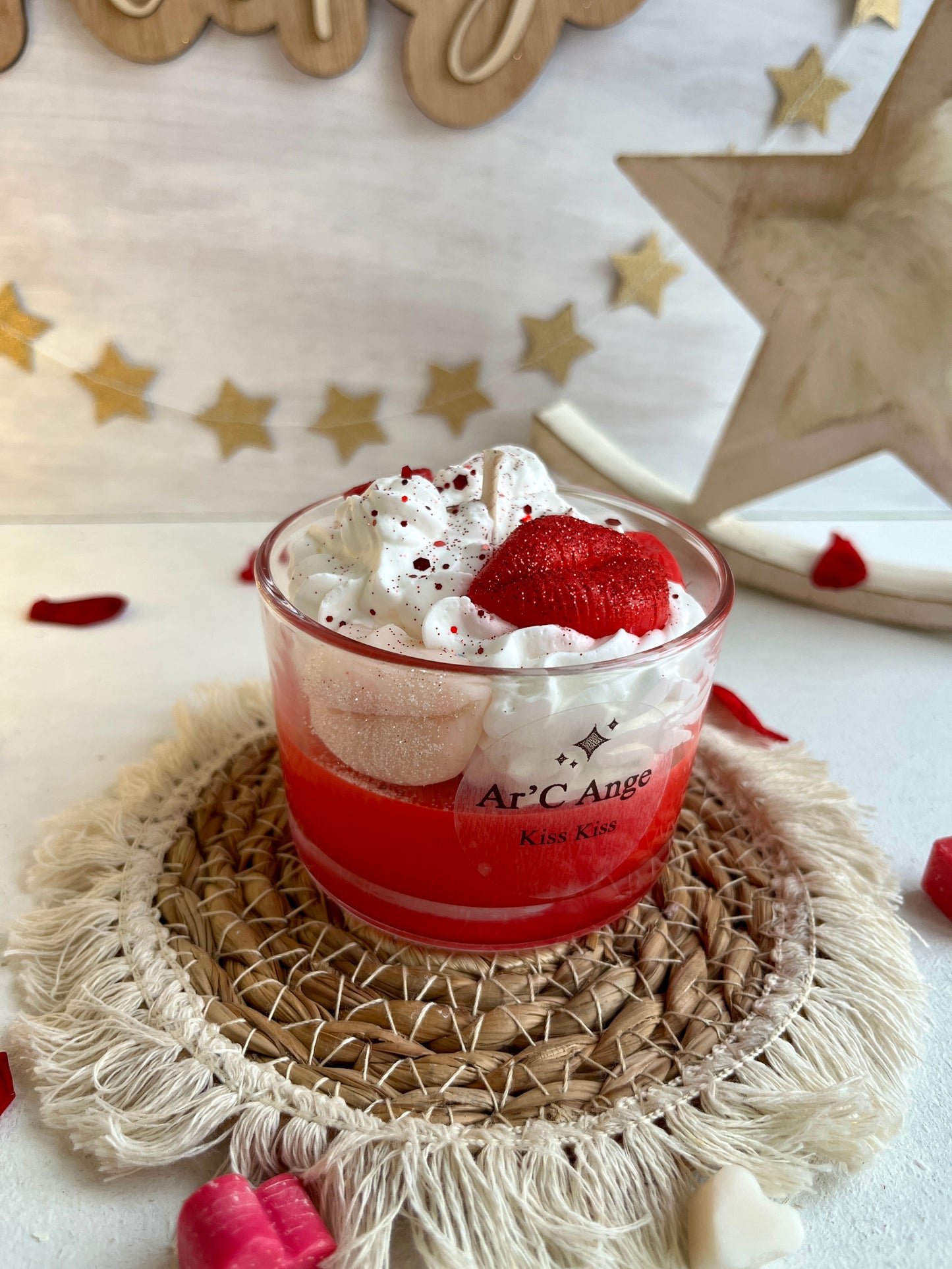 Bougie gourmande Saint valentin Kiss Kiss 😘
