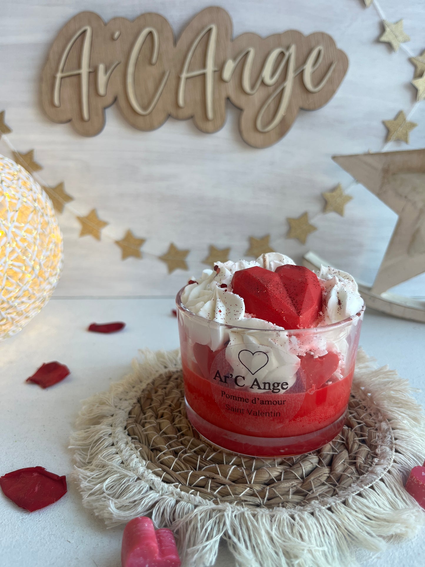 Bougie gourmande Saint valentin Pomme d'amour 🍎