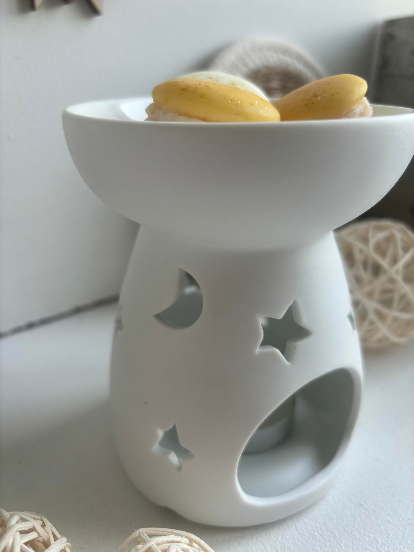 brule parfum céramique blanc