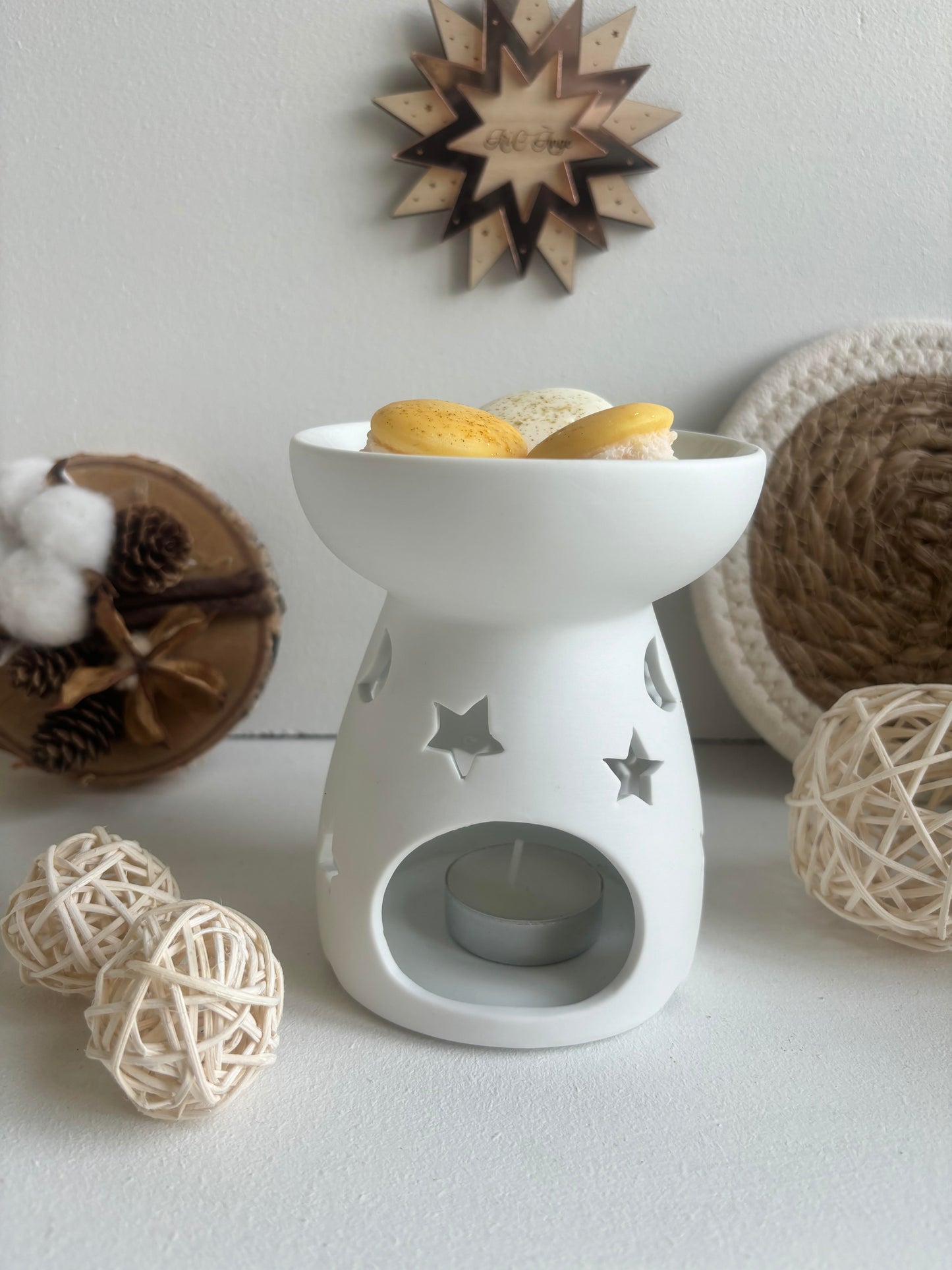 brule parfum céramique blanc