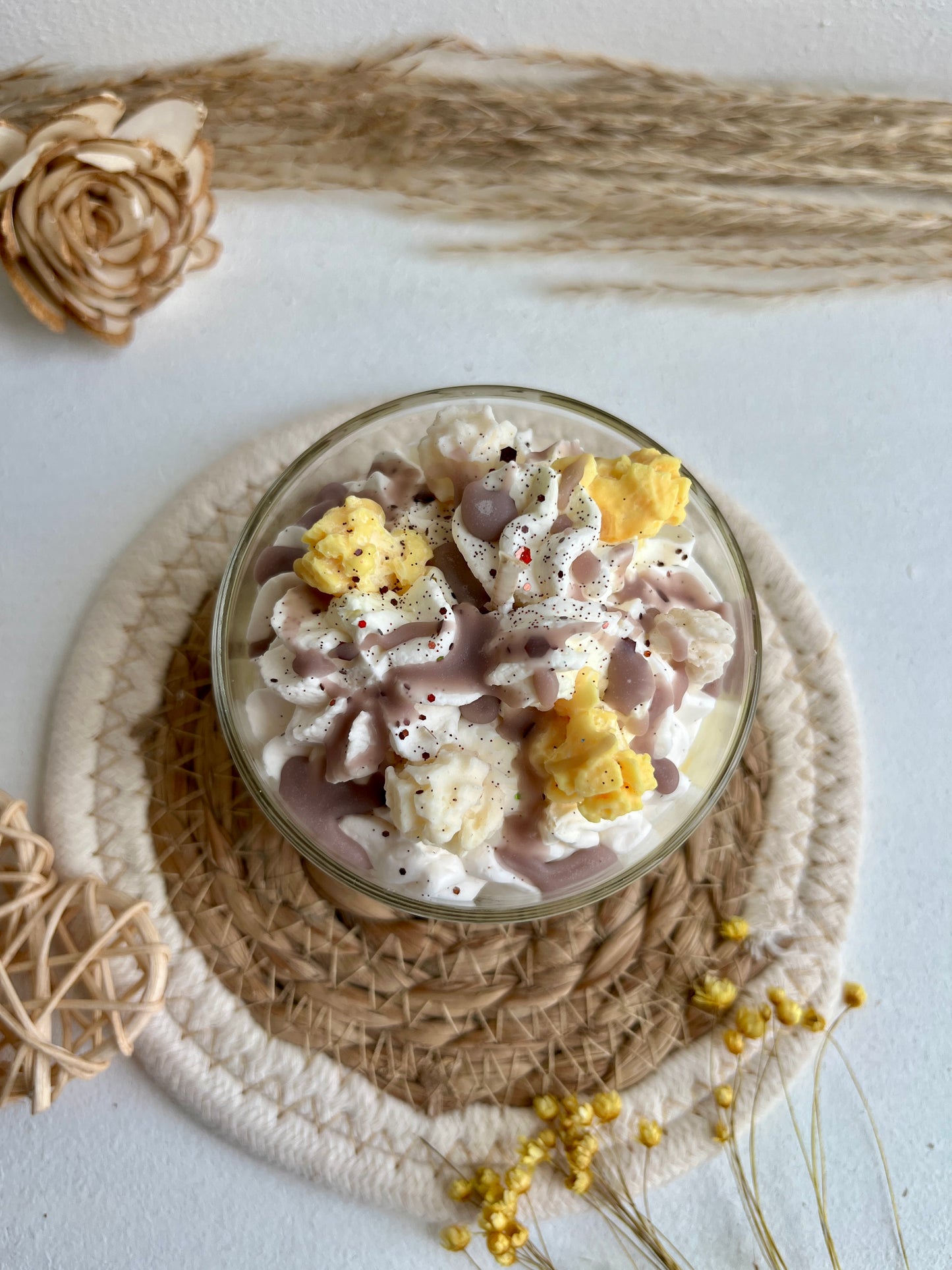 Bougie gourmande Pop Corn - Bougie Parfumée Artisanale | Ar'C Ange
