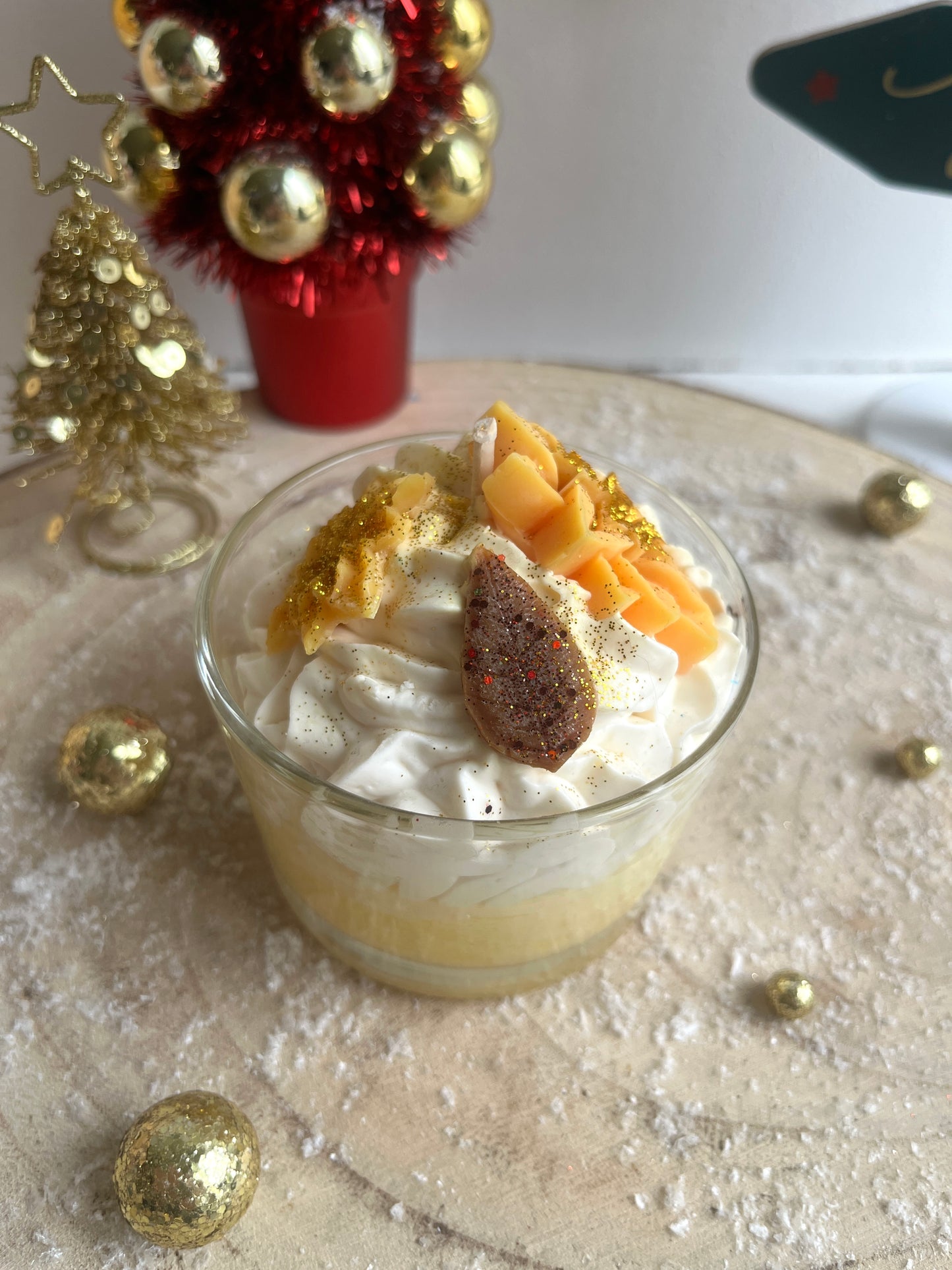 Bougie gourmande Noel "épices de noel" artisanale