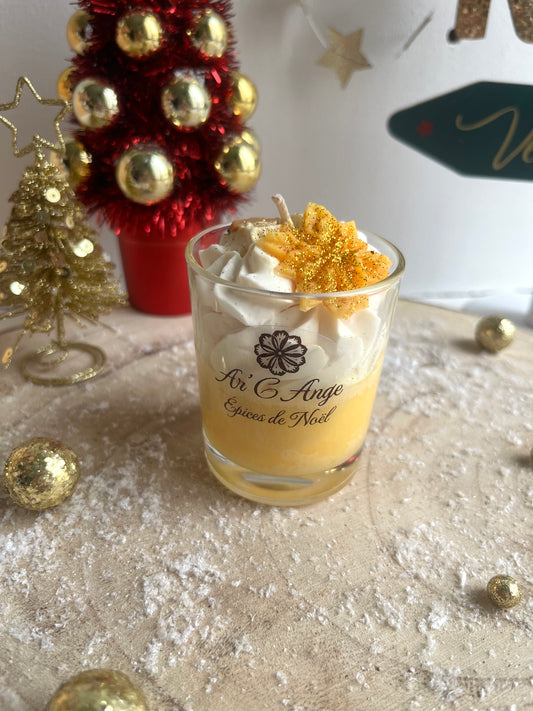 Mini bougie gourmande Noël - Épices de Noël