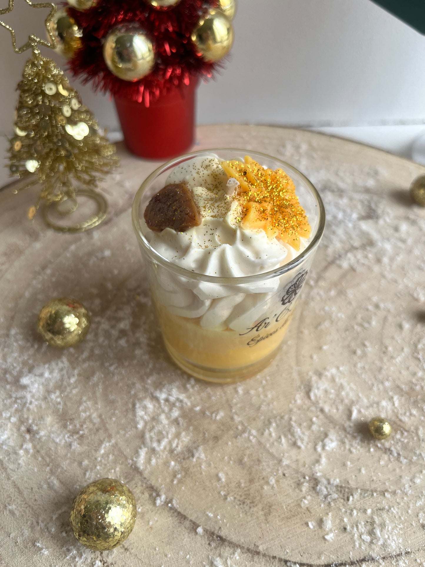 Mini bougie gourmande Noël - Épices de Noël