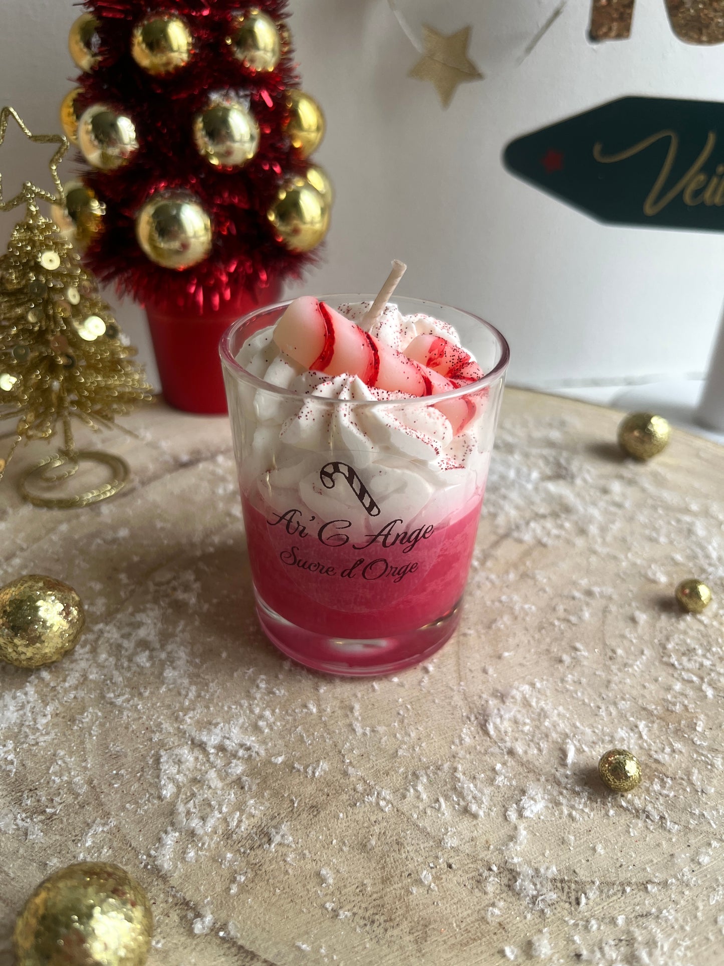 Mini bougie gourmande Noël - Sucre d'Orge