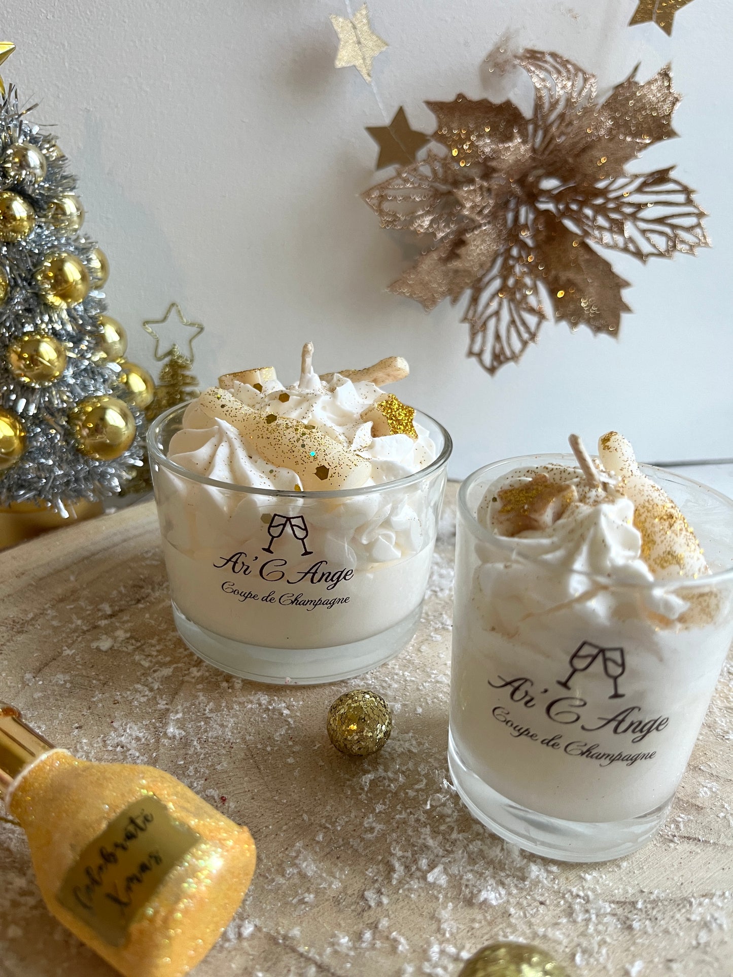 Mini bougie gourmande Noël - Coupe de Champagne 🥂