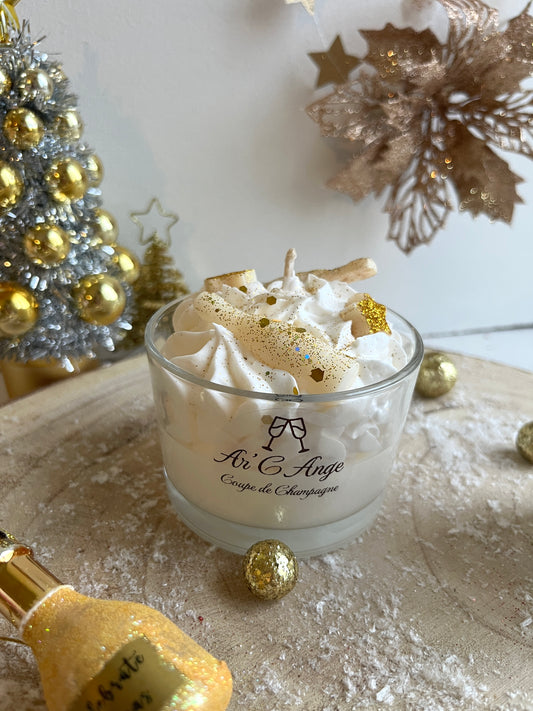 Bougie gourmande Noël - Coupe de Champagne 🥂