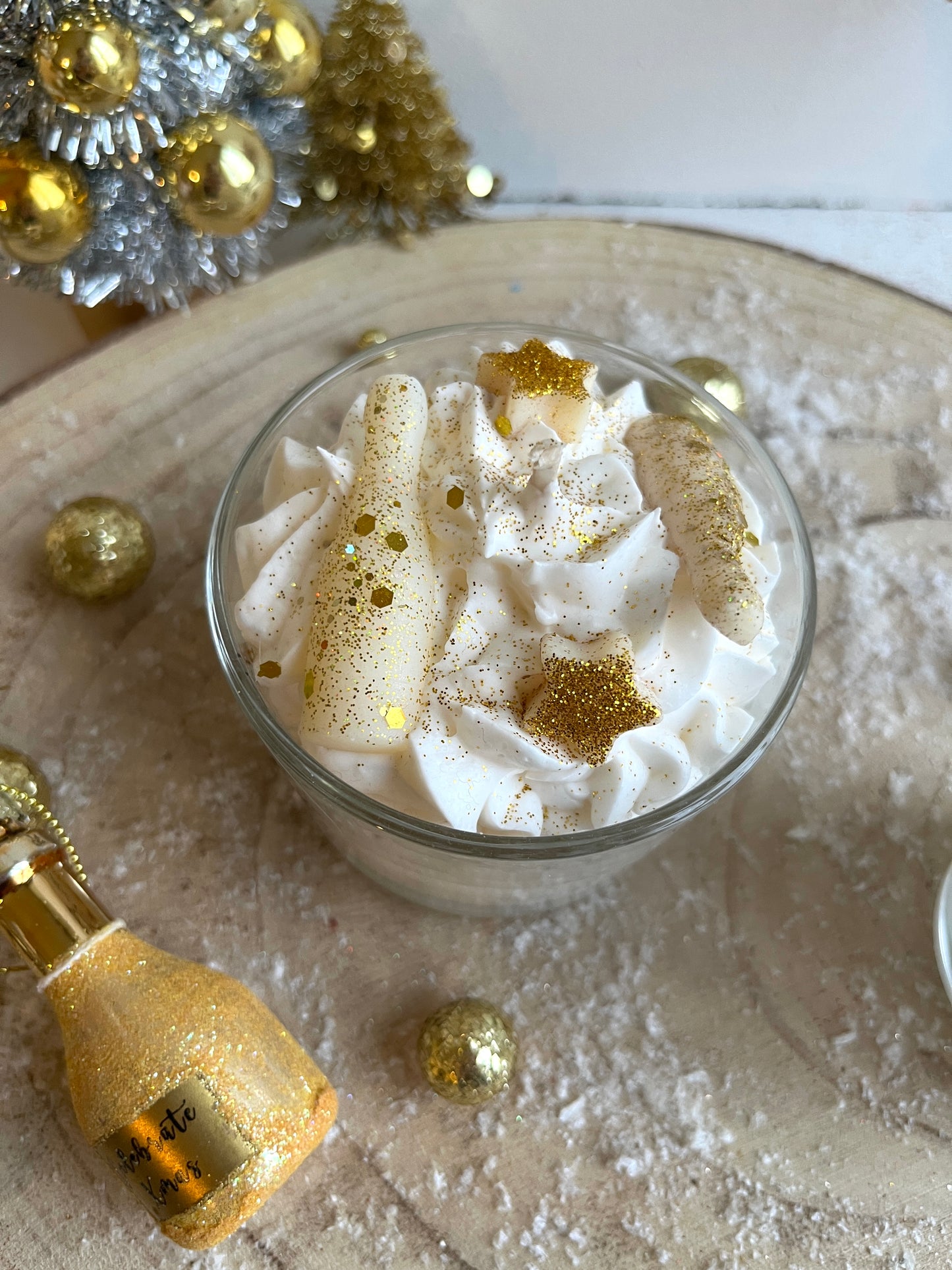 Bougie gourmande Noël - Coupe de Champagne 🥂