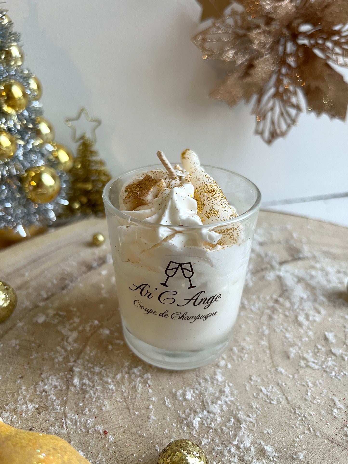 Mini bougie gourmande Noël - Coupe de Champagne 🥂