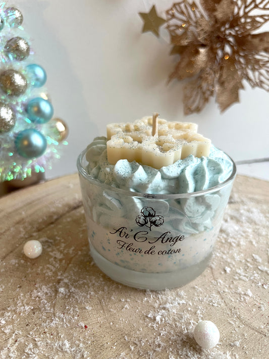 Bougie gourmande Noël - Fleur de Coton ❄️