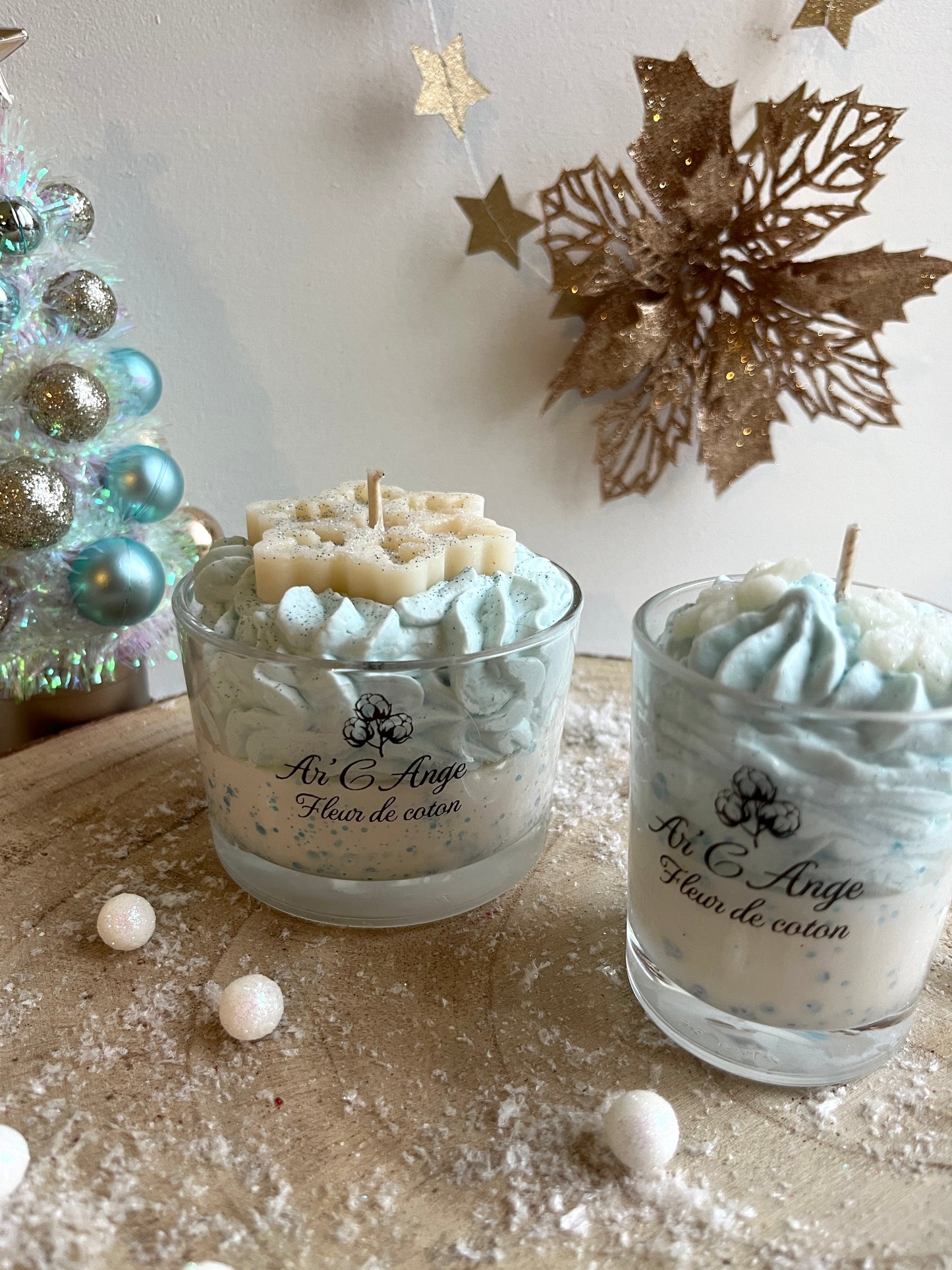 Bougie gourmande Noël - Fleur de Coton ❄️