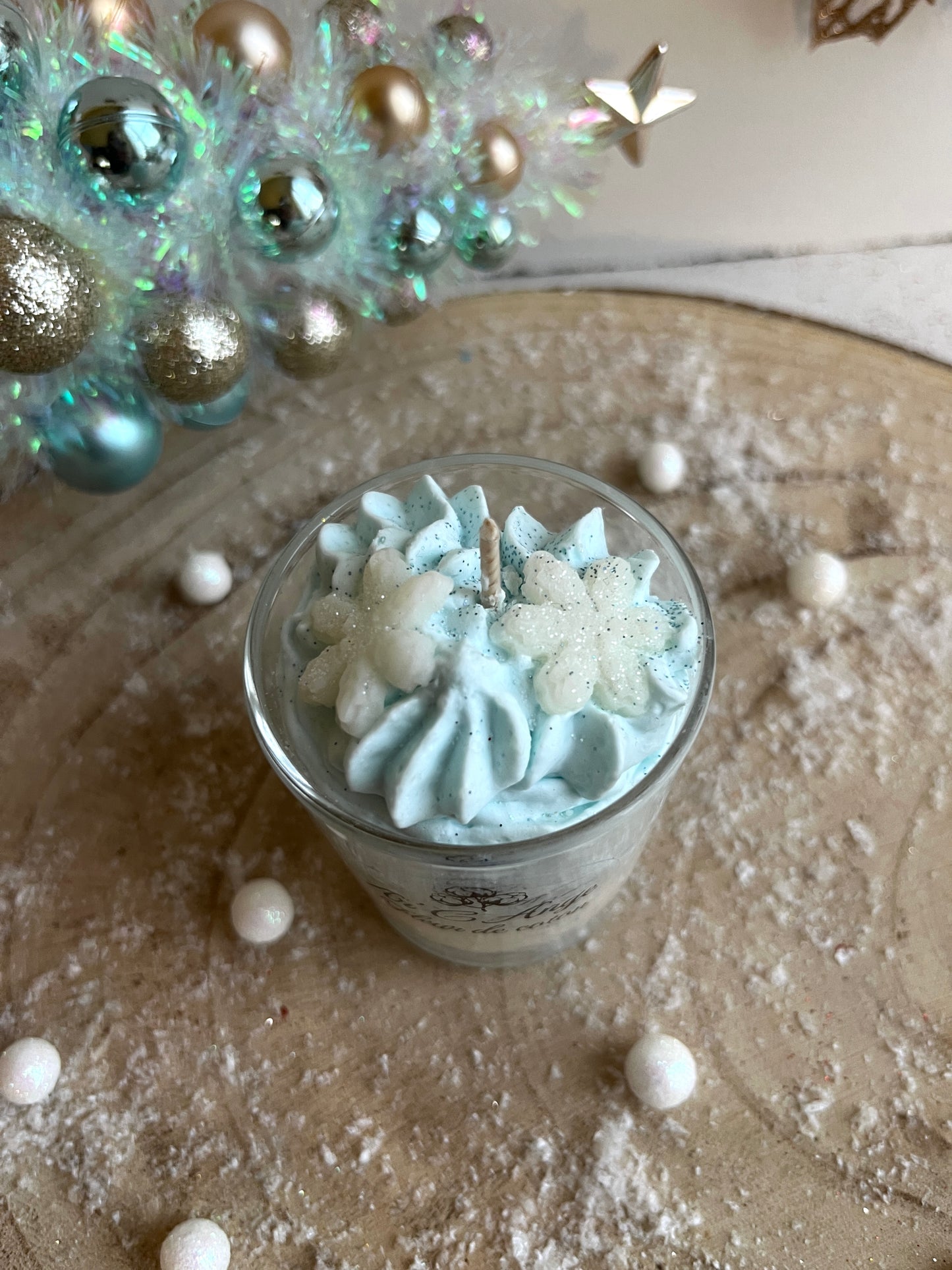 Mini bougie gourmande Noël - Fleur de Coton ❄️