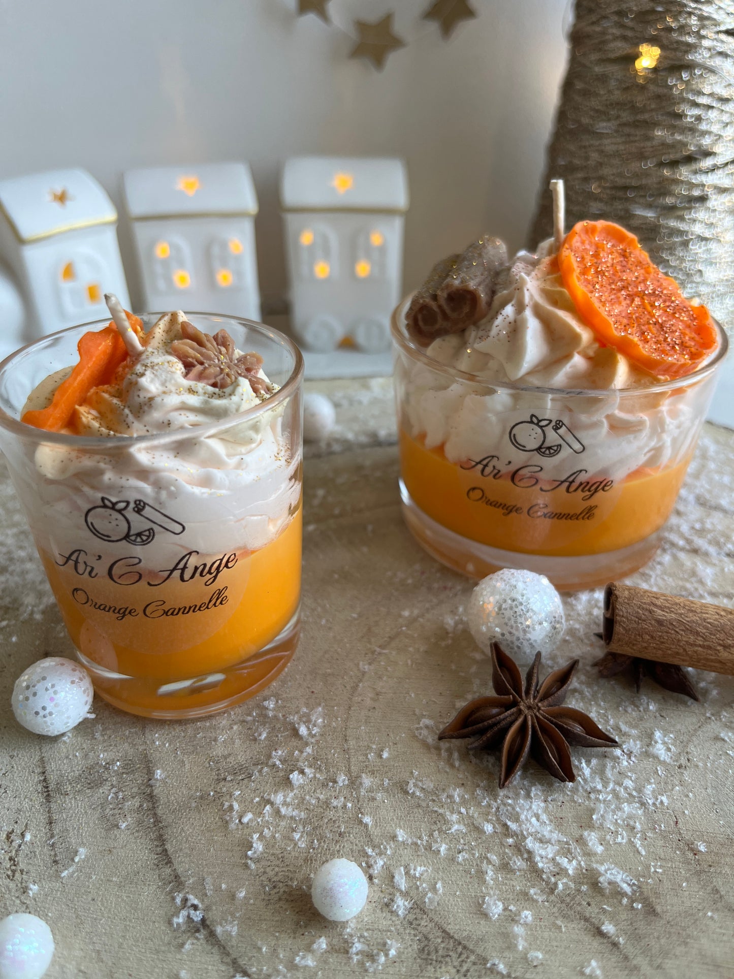 Bougie gourmande Noël - Orange Cannelle 🍊