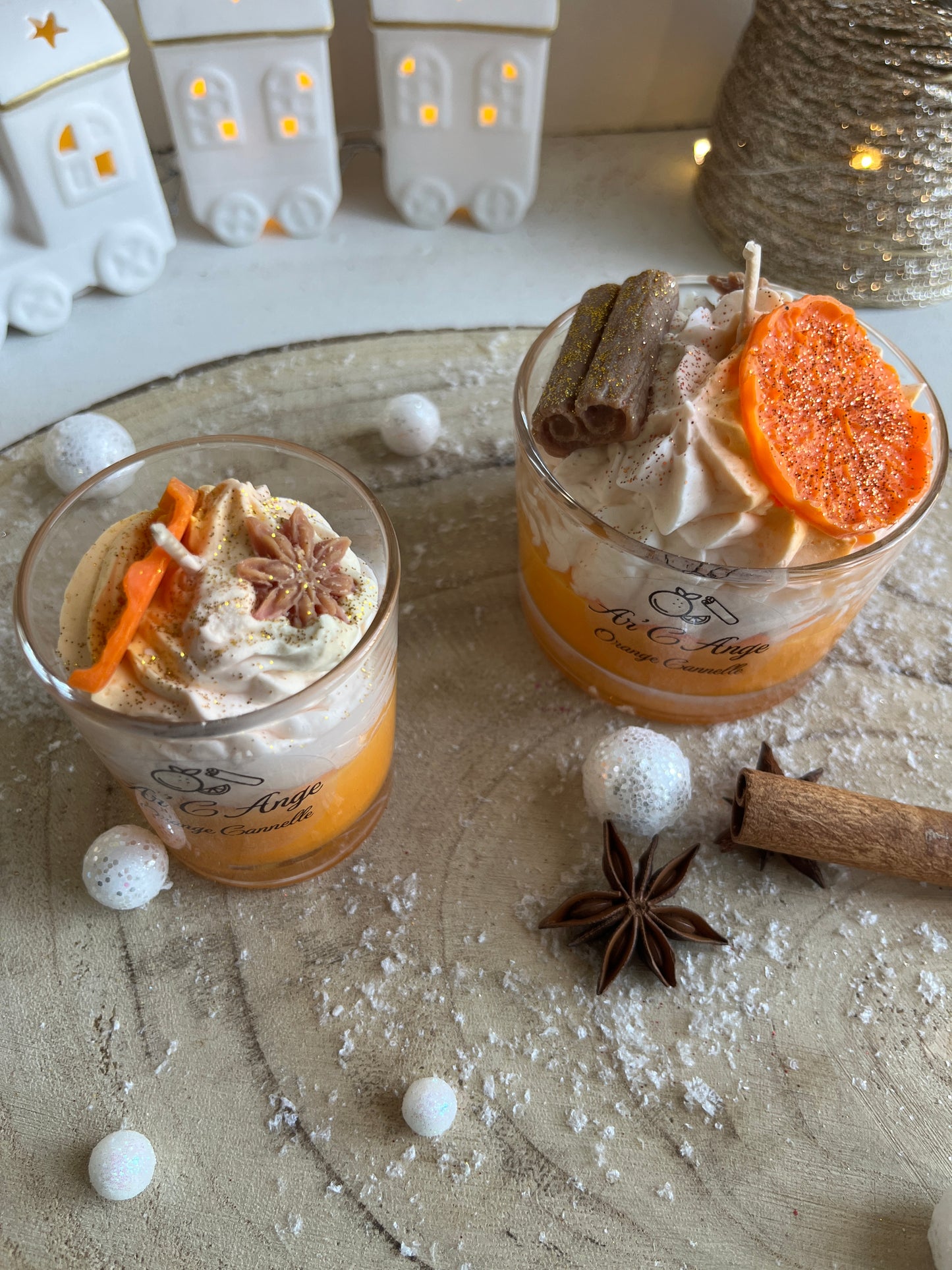 Mini bougie gourmande - Orange Cannelle 🍊