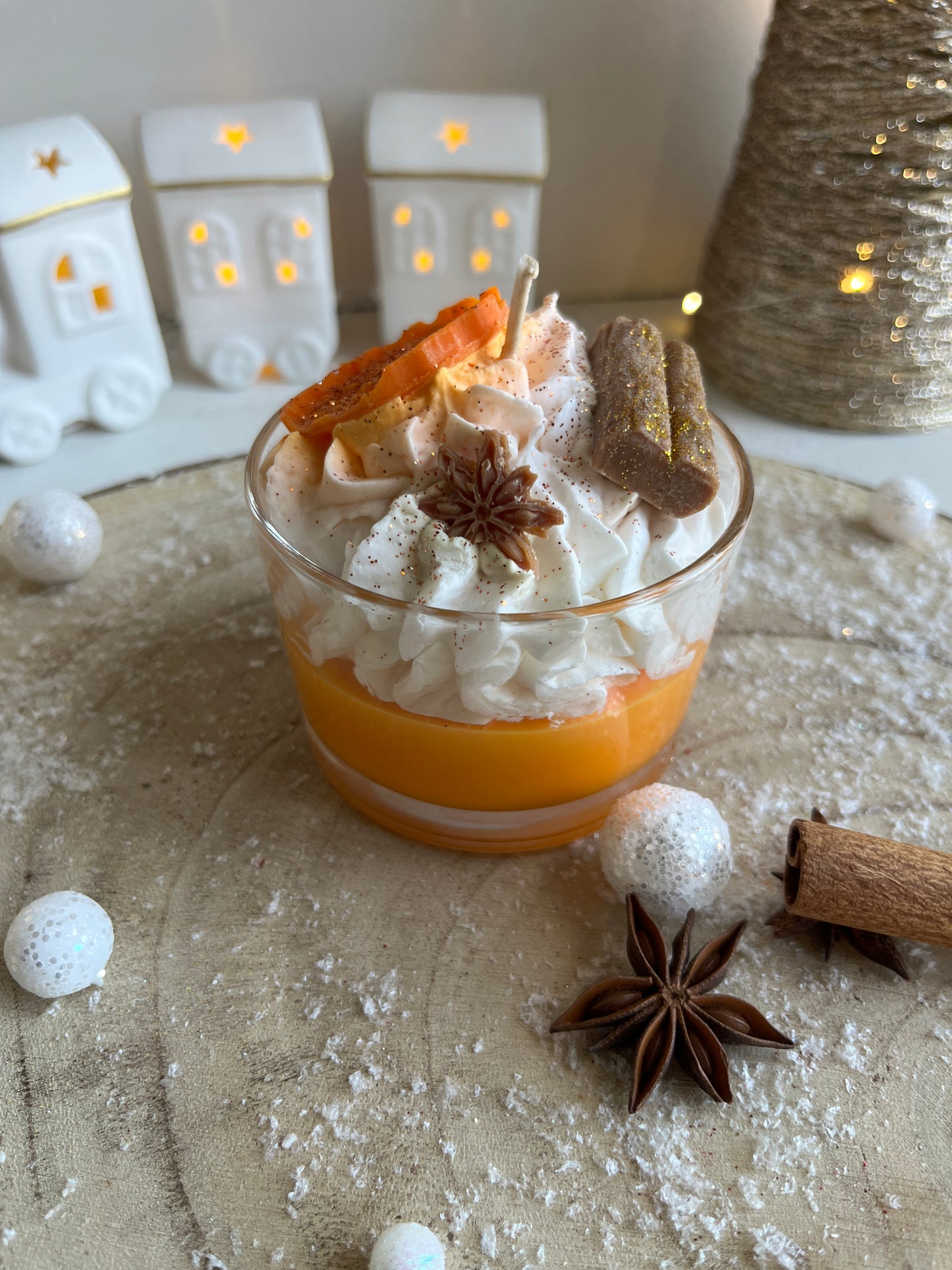 Bougie gourmande Noël - Orange Cannelle 🍊