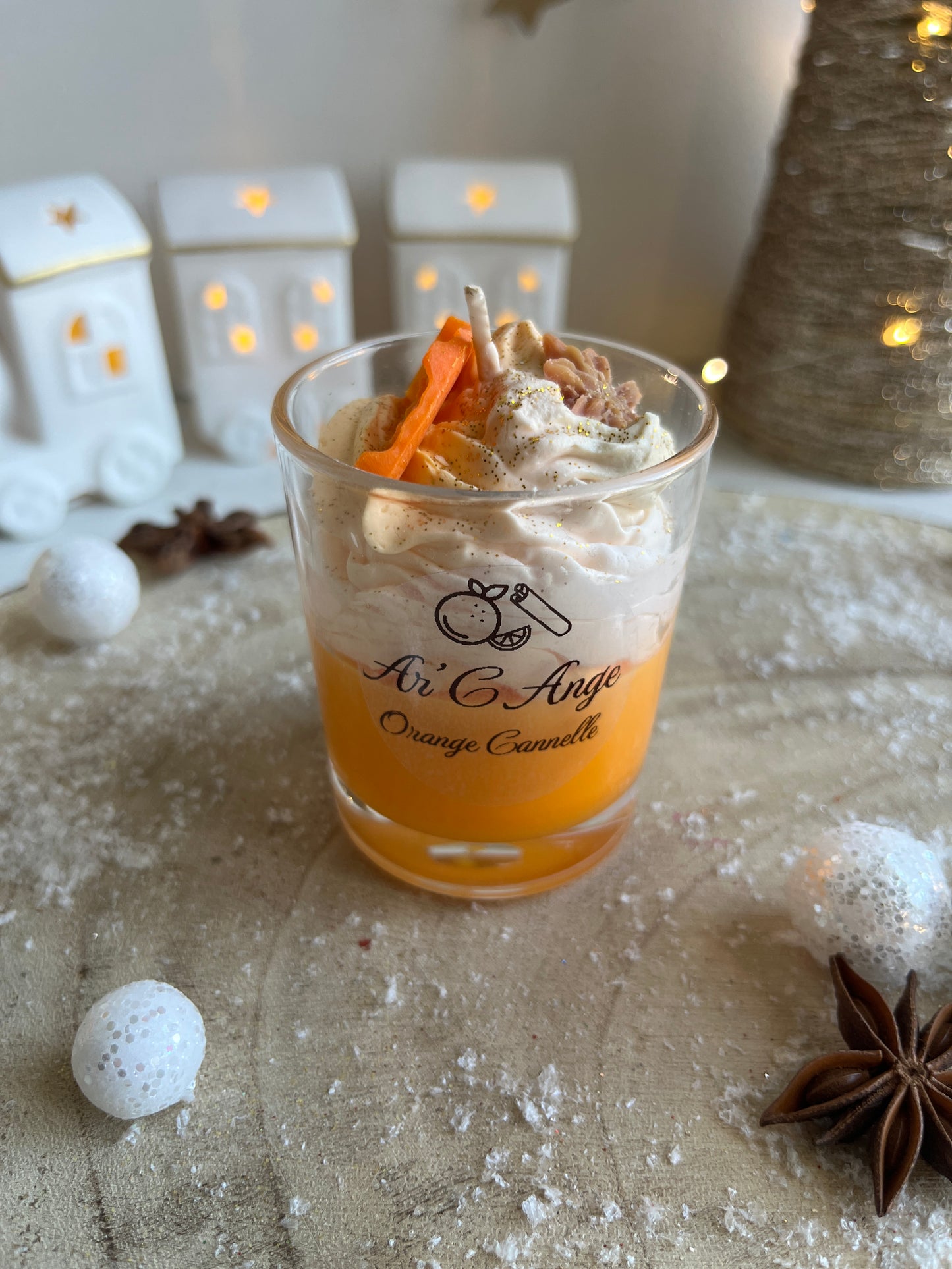 Mini bougie gourmande - Orange Cannelle 🍊