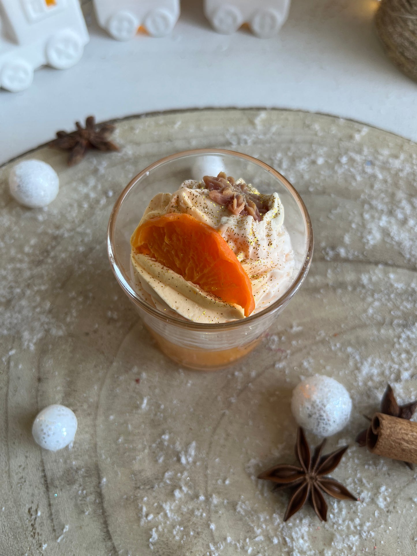 Mini bougie gourmande - Orange Cannelle 🍊