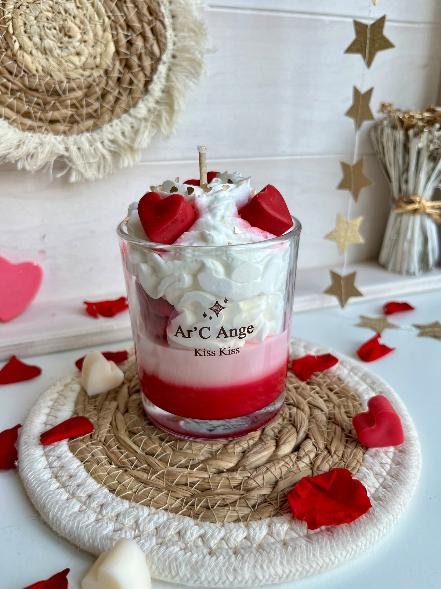 Bougie gourmande Saint Valentin Kiss Kiss
