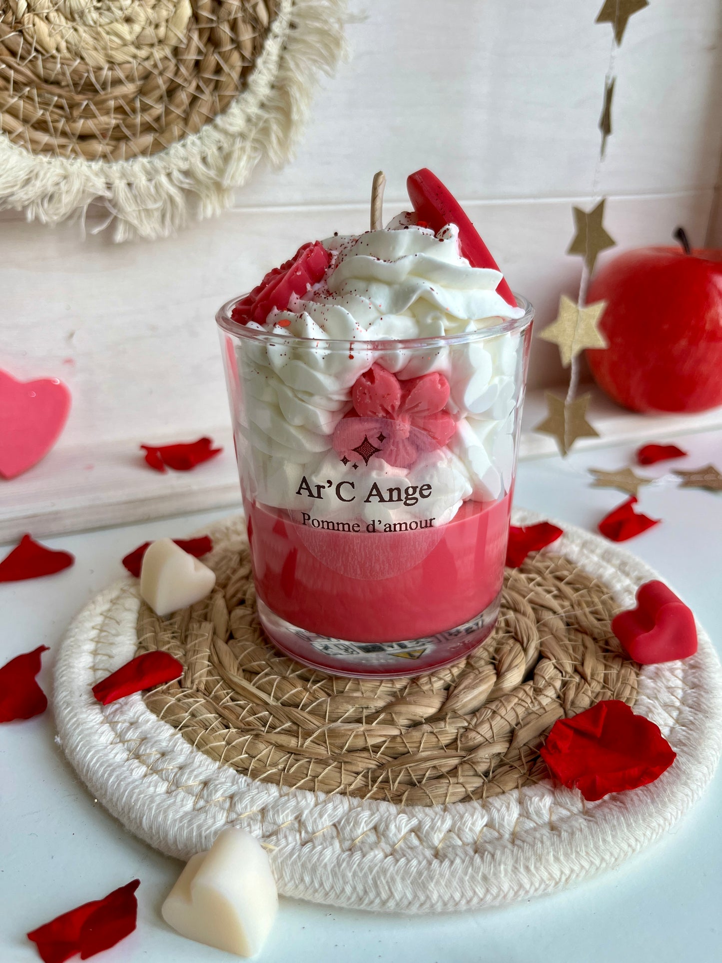 Bougie gourmande Saint Valentin Pomme d'amour