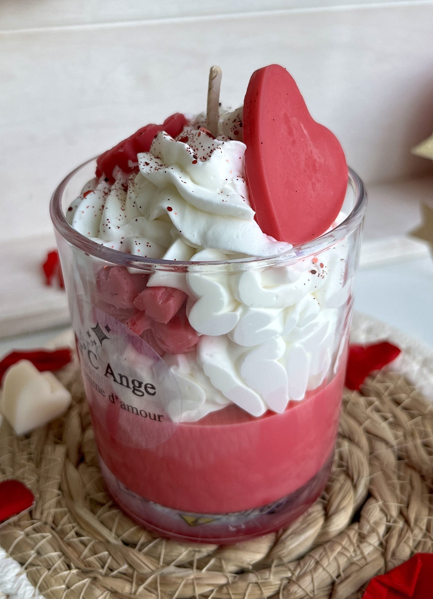 Bougie gourmande Saint Valentin Pomme d'amour