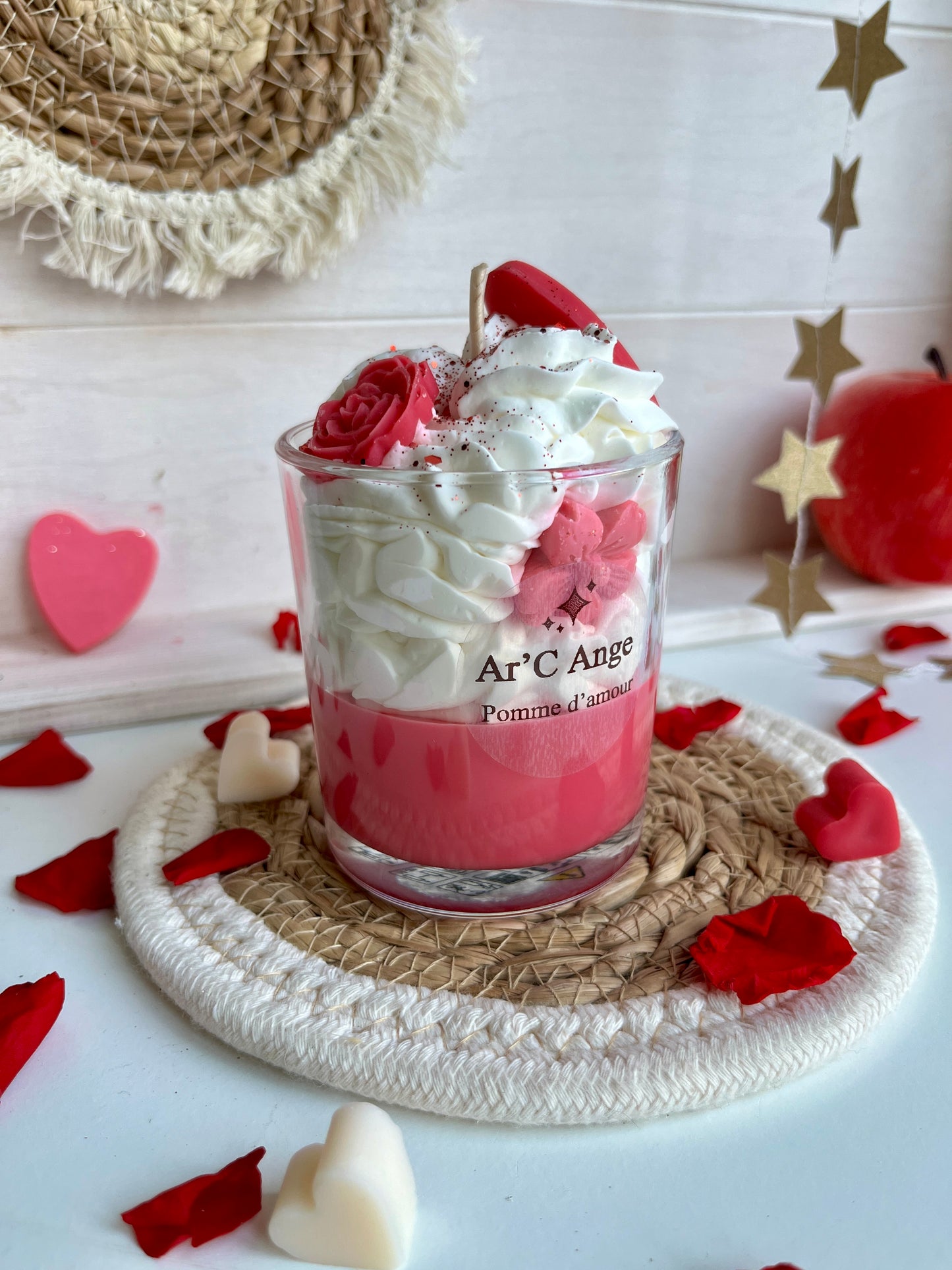 Bougie gourmande Saint Valentin Pomme d'amour