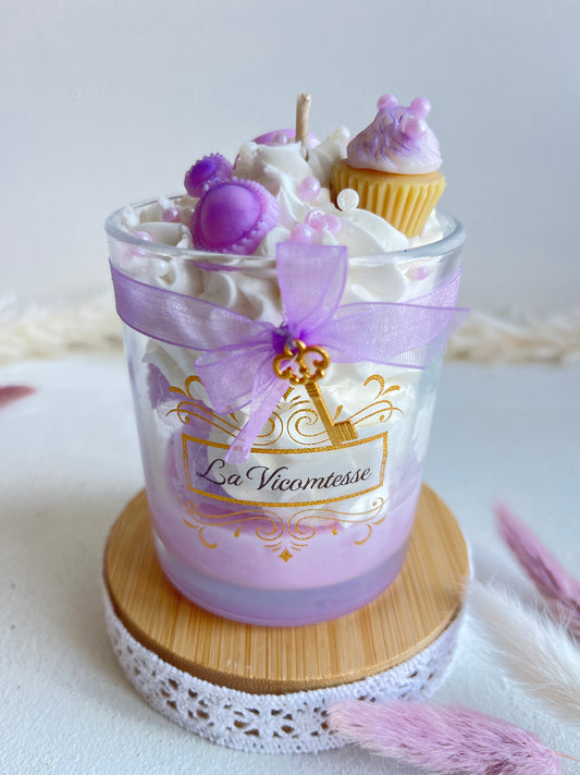 Bougie gourmande parfumée Bridgerton - La Vicomtesse - Bougie Parfumée Artisanale | Ar'C Ange