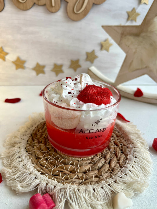 Bougie gourmande Saint valentin Kiss Kiss 😘