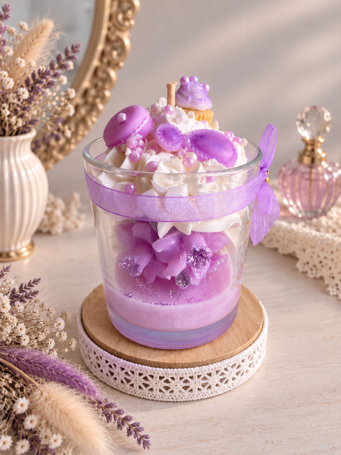Bougie gourmande parfumée Bridgerton - La Vicomtesse - Bougie Parfumée Artisanale | Ar'C Ange