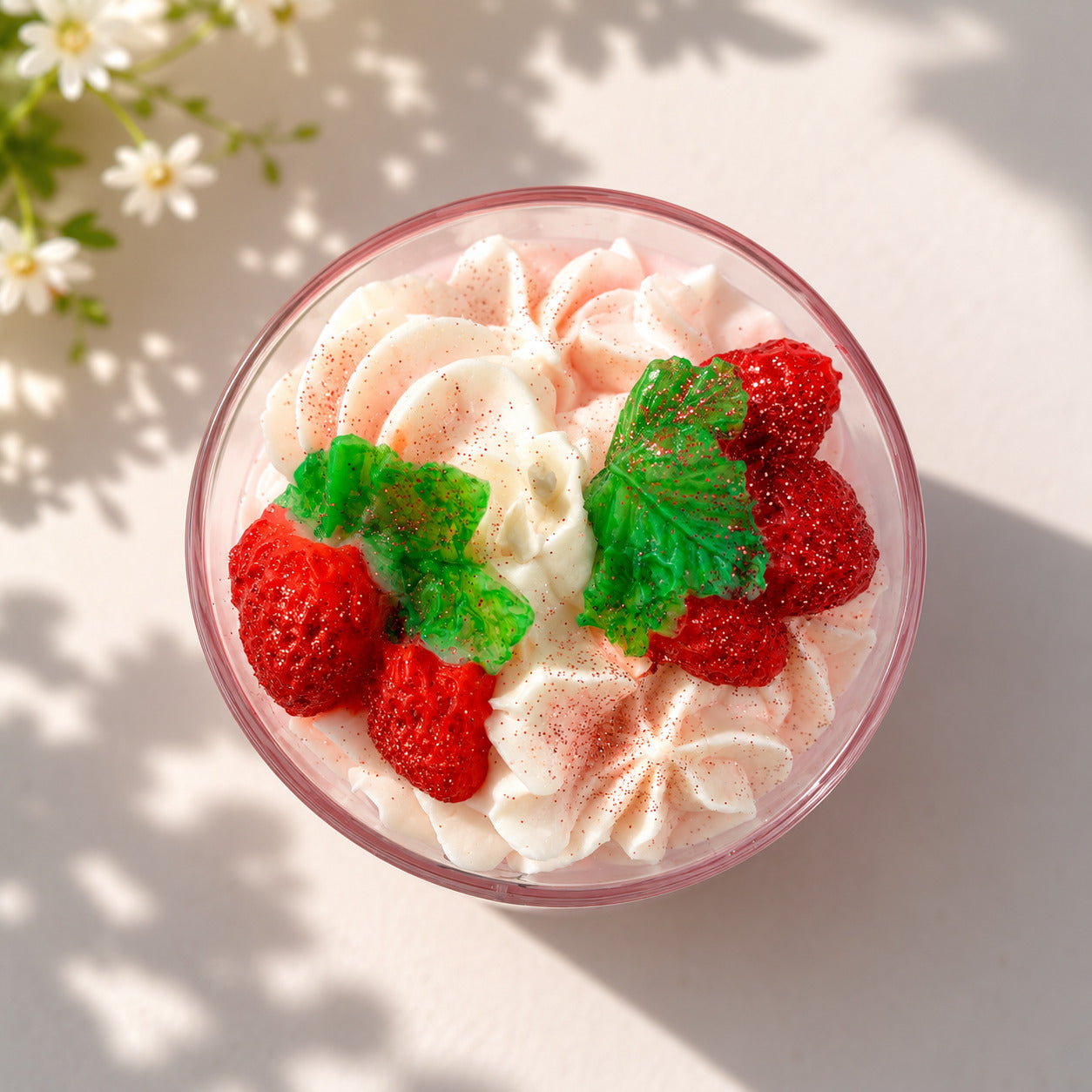 Bougie gourmande Milkshake Fraise 🍓